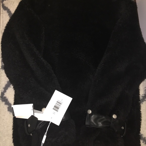 NWT Avec Les Filles teddy biker jacket - Picture 5 of 6